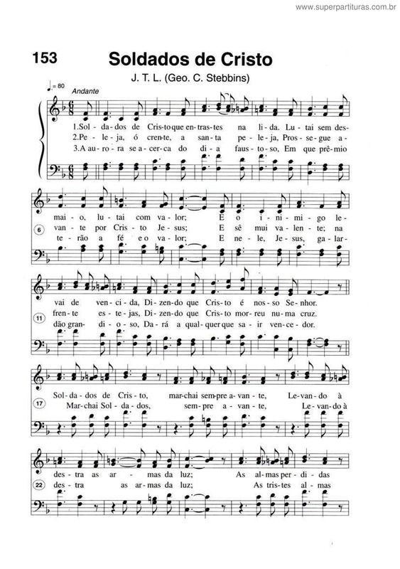 Partitura da música Soldados De Cristo