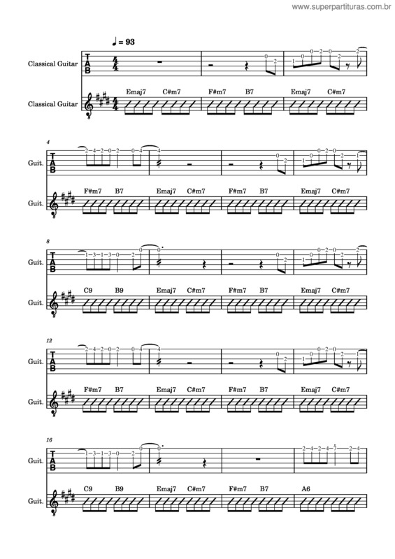 Partitura da música Soledad Y El Mar – Natalia Lafourcade, Guitar Duet
