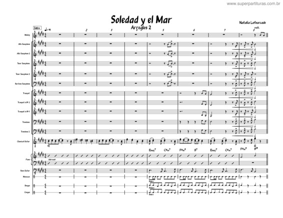Partitura da música Soledad Y El Mar – Natalia Lafourcade v.4
