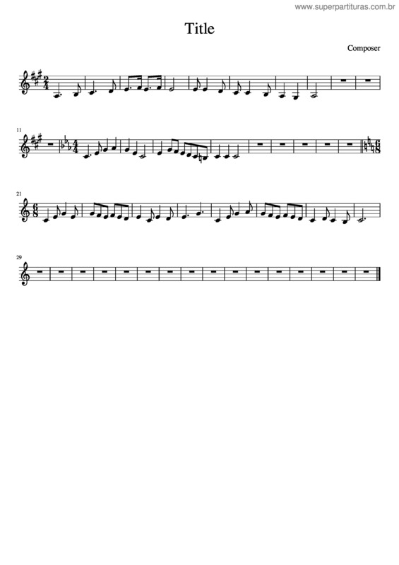 Partitura da música Solfejo Final
