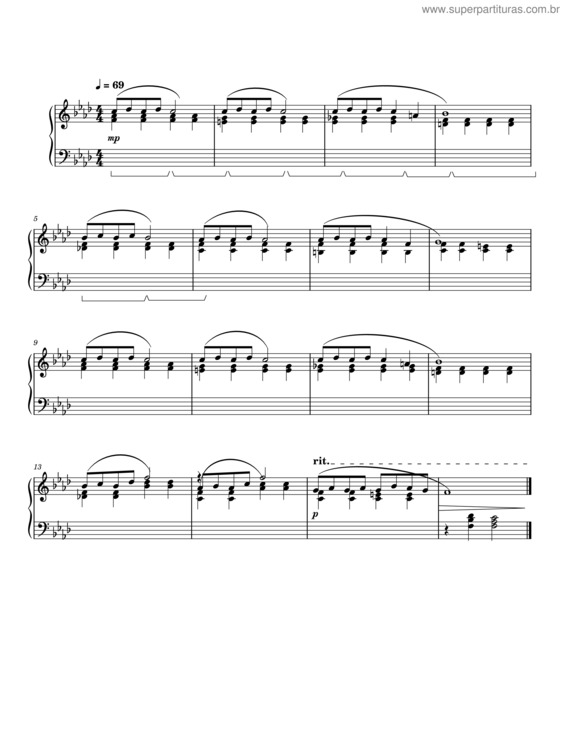 Partitura da música Solitude – Joyce Grill