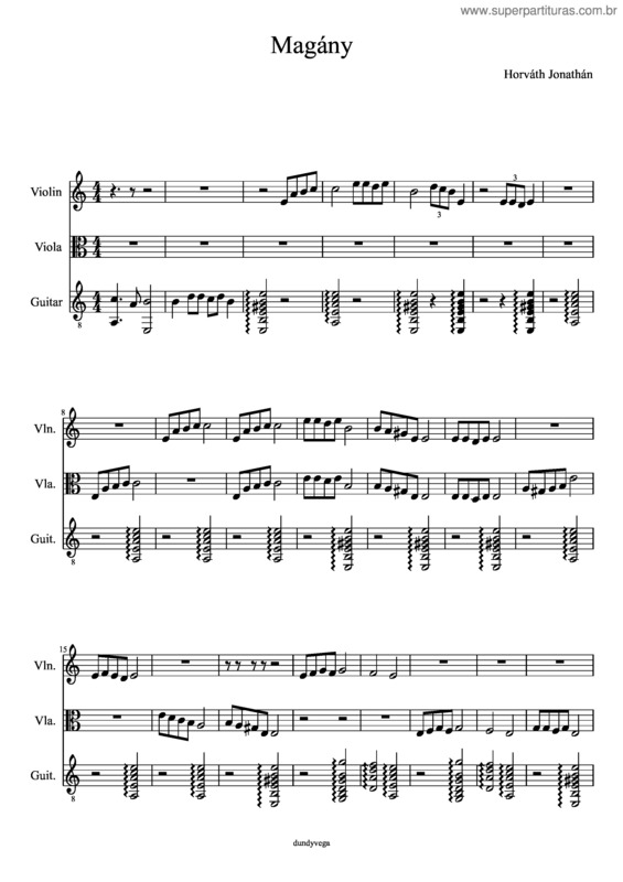 Partitura da música Solitude v.19