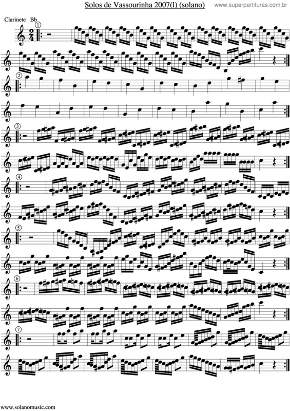 Partitura da música Solos De Vassourinha v.4