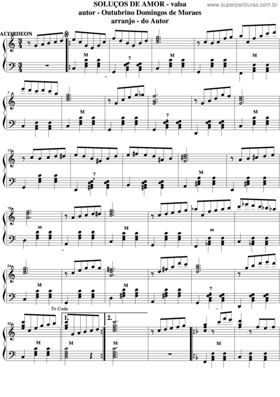 Partitura da música Soluços De Amor v.2