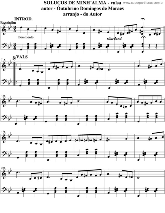 Partitura da música Soluços De Minh`Alma  v.4