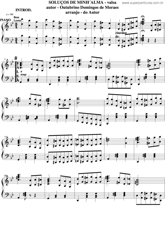 Partitura da música Soluços De Minh`Alma  v.5