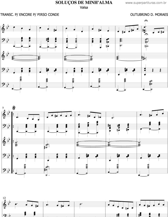 Partitura da música Soluços De Minh`Alma 