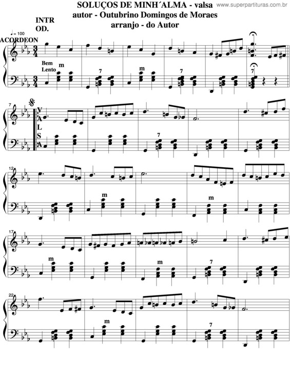 Partitura da música Soluços De Minh´Alma