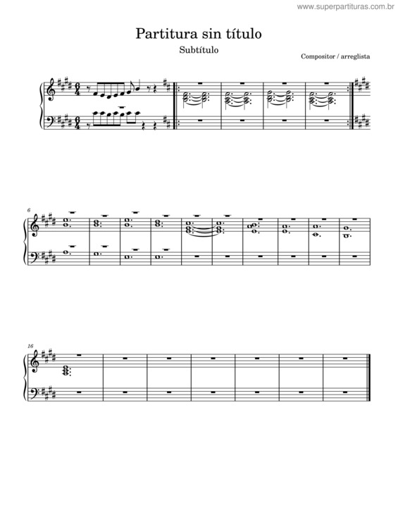 Partitura da música Sombras – Arturooooo15