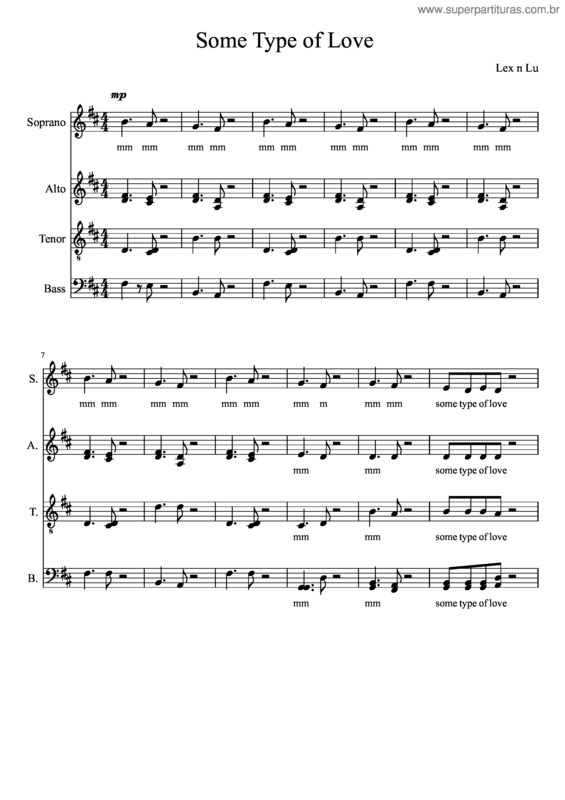 Partitura da música Some Type Of Love