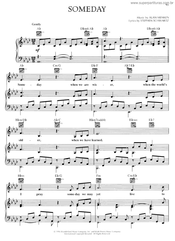 Partitura da música Someday v.5