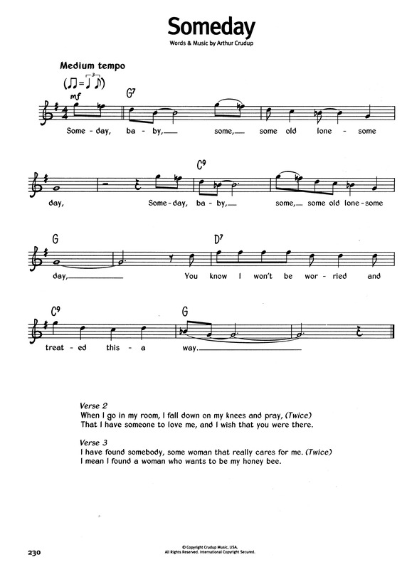 Partitura da música Someday v.7