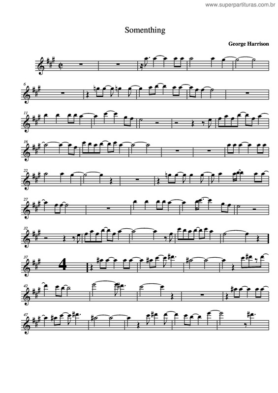 Partitura da música Somenthing v.2