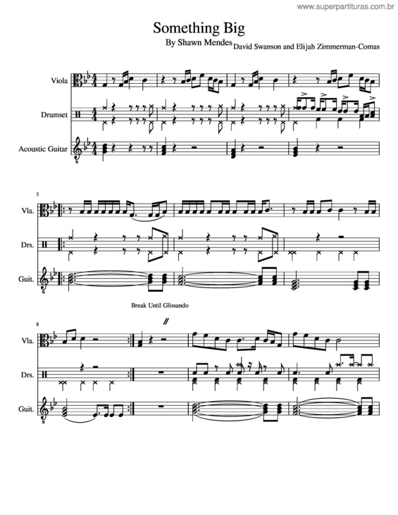 Partitura da música Something Big By Shawn Mendes For Viola