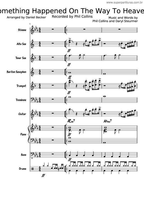 Partitura da música Something Happened On The Way To Heaven V 2 0
