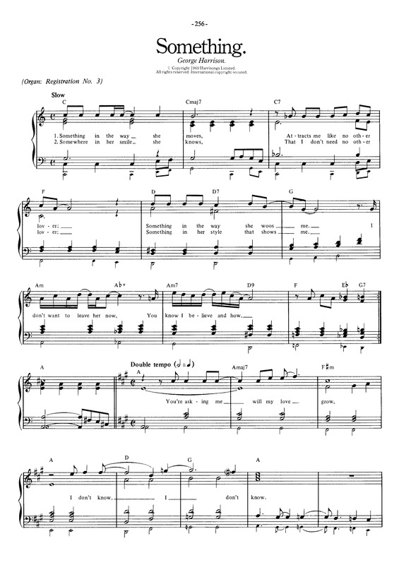 Partitura da música Something v.8