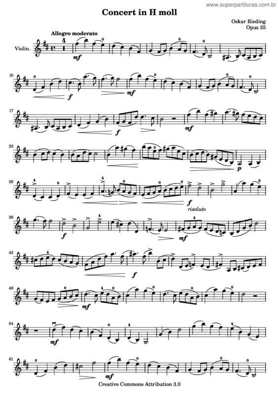 Partitura da música Sonata for Violin and Clavier No. 4 v.2