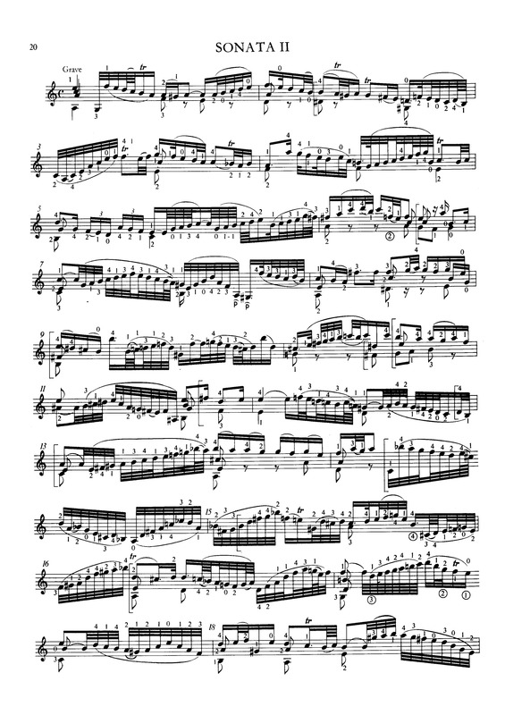 Partitura da música Sonata II v.2