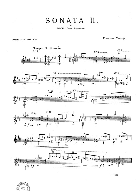 Partitura da música Sonata II v.3