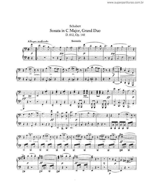 Partitura da música Sonata in C major