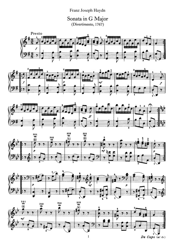 Partitura da música Sonata No. 11