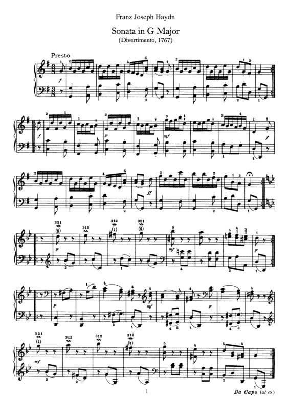 Partitura da música Sonata No. 11