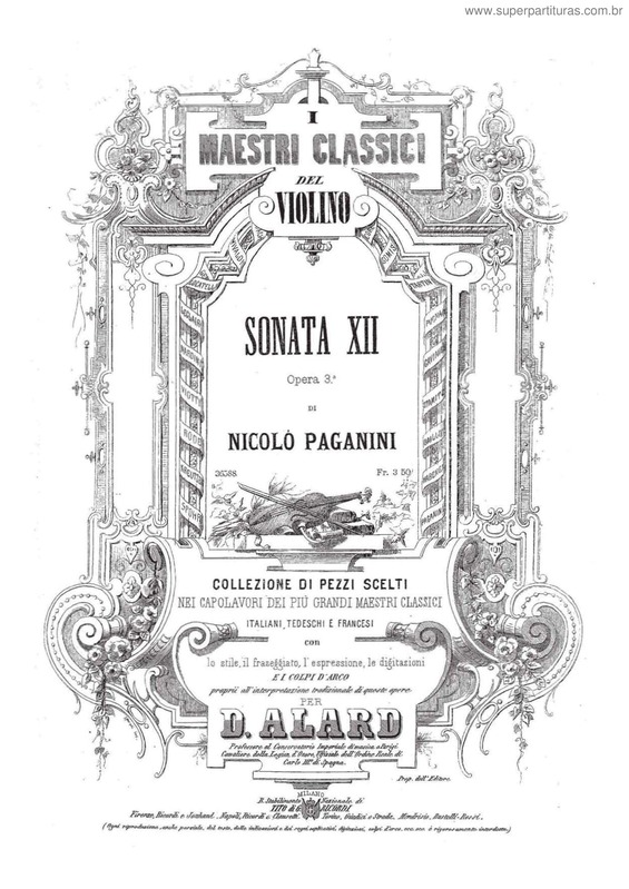 Partitura da música Sonata No. 12