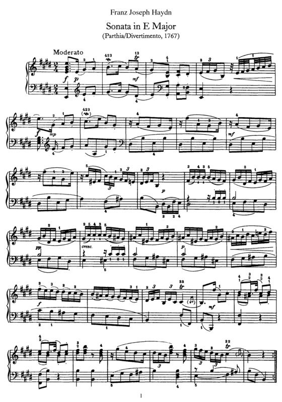 Partitura da música Sonata No. 13