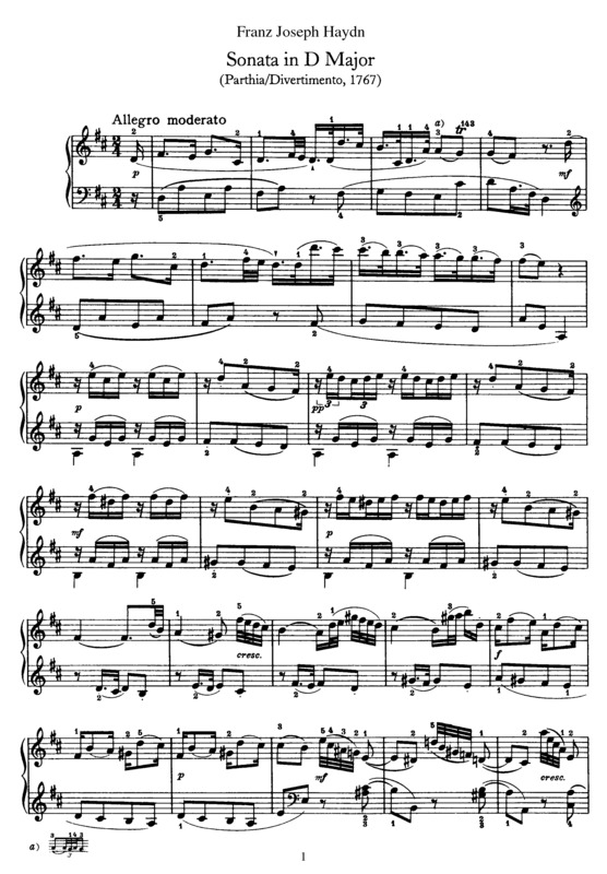 Partitura da música Sonata No. 14