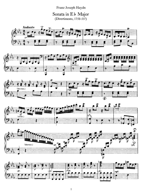 Partitura da música Sonata No. 16