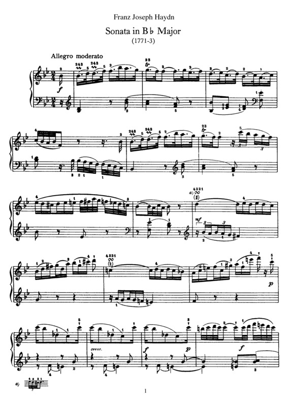 Partitura da música Sonata No. 18