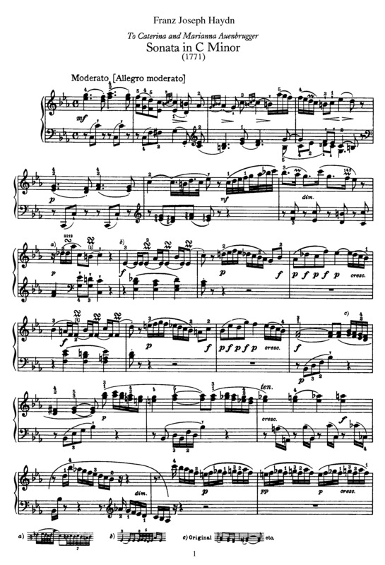 Partitura da música Sonata No. 20