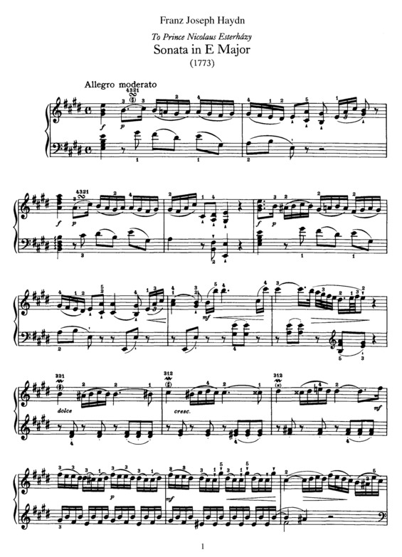 Partitura da música Sonata No. 22