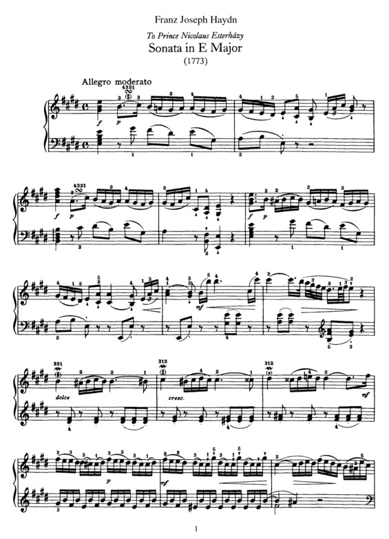 Partitura da música Sonata No. 22
