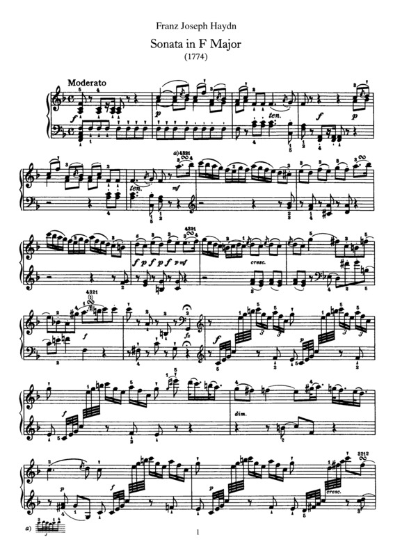 Partitura da música Sonata No. 29