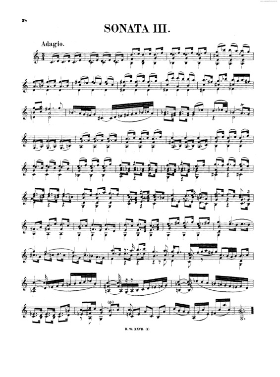 Partitura da música Sonata No. 3 v.2