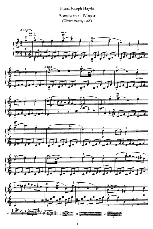 Partitura da música Sonata No. 3