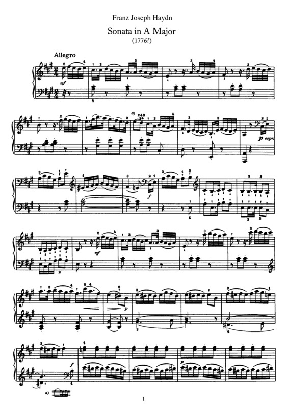 Partitura da música Sonata No. 30