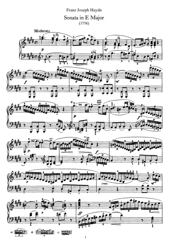 Partitura da música Sonata No. 31