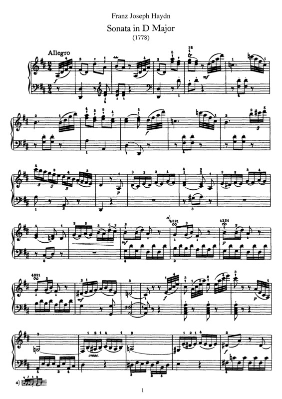 Partitura da música Sonata No. 33