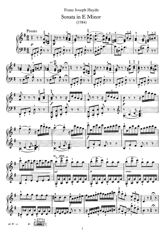 Partitura da música Sonata No. 34