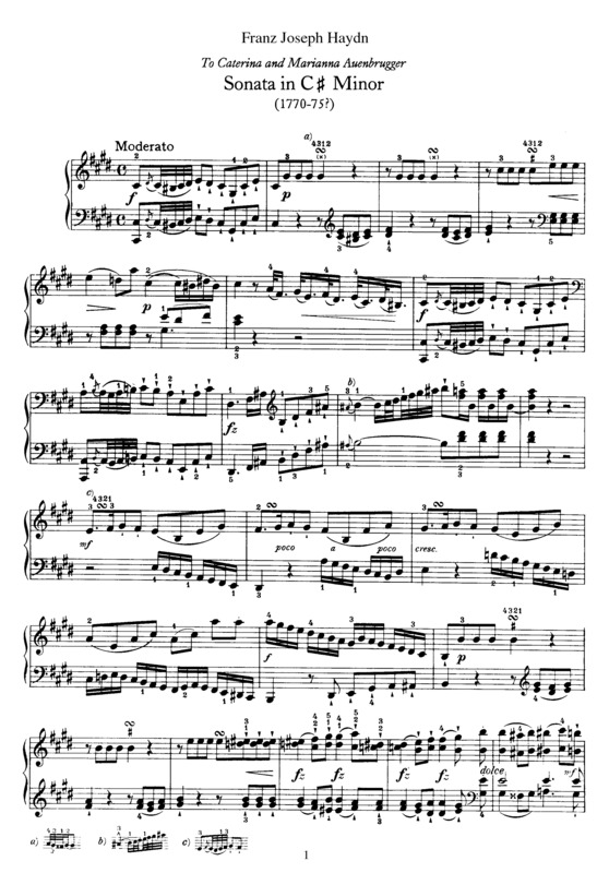 Partitura da música Sonata No. 36