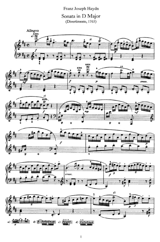 Partitura da música Sonata No. 4