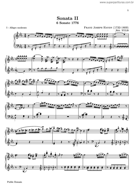 Partitura da música Sonata No. 43 v.3