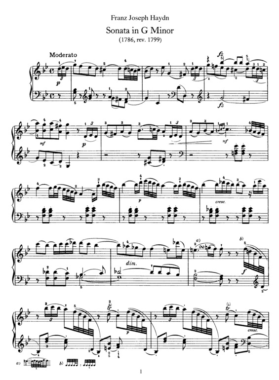 Partitura da música Sonata No. 44