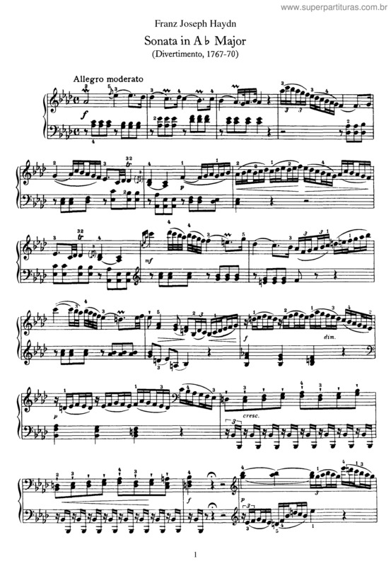 Partitura da música Sonata No. 46
