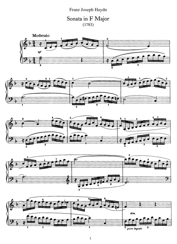 Partitura da música Sonata No. 47