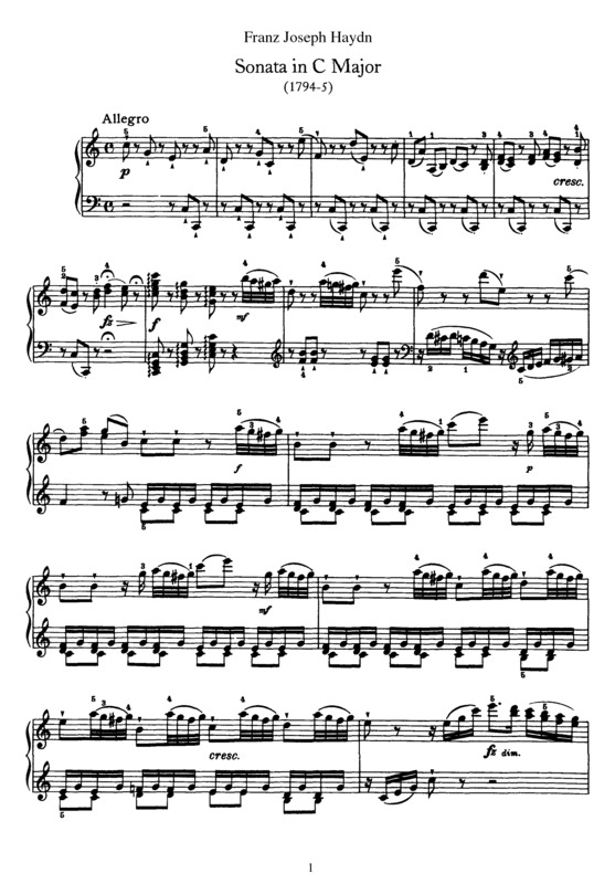 Partitura da música Sonata No. 50