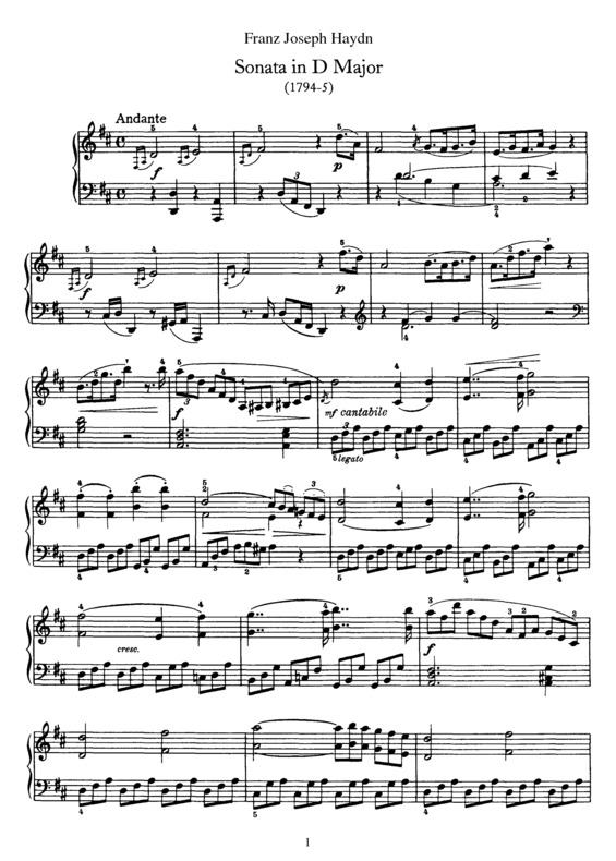 Partitura da música Sonata No. 51