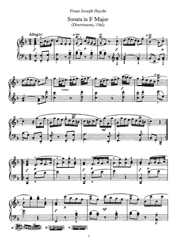 Partitura da música Sonata No. 9